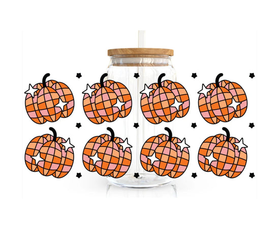 Disco Pumpkin Can Glass Cup