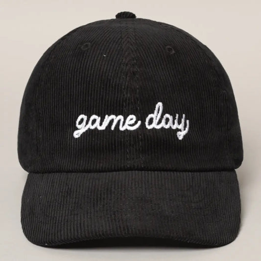 Game Day Hat in Black