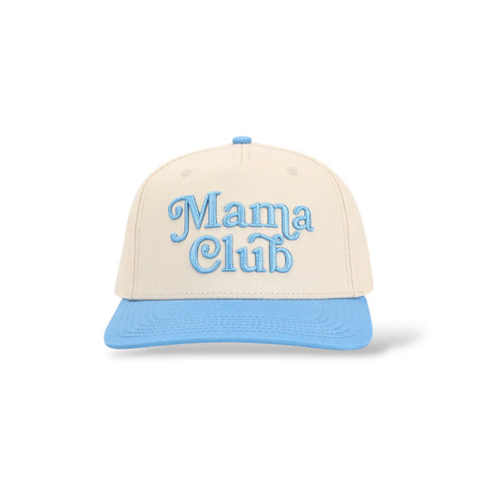Mama Club Snapback Hat (Baby Blue)