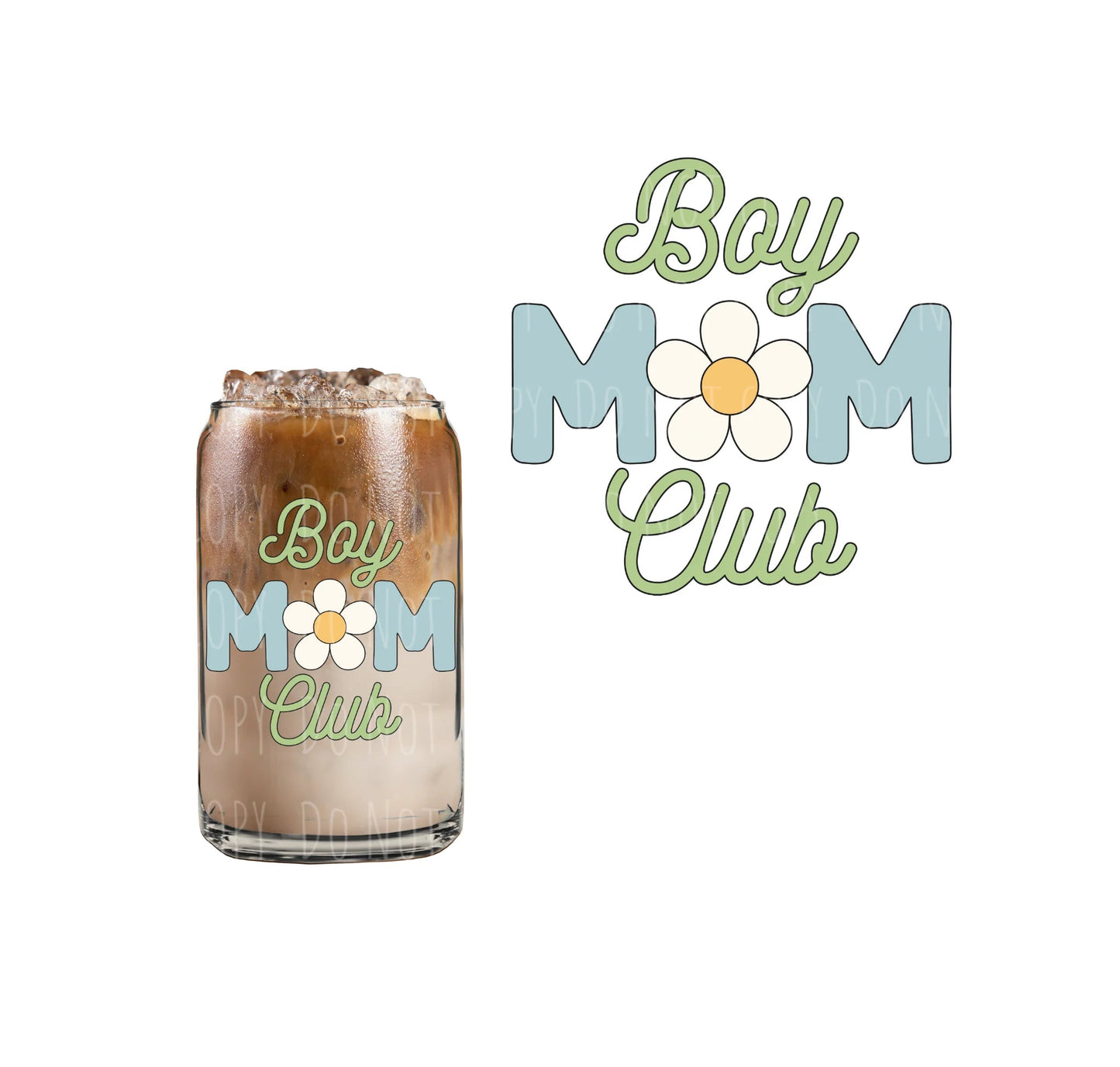 Boy Mom Can Glass Cup