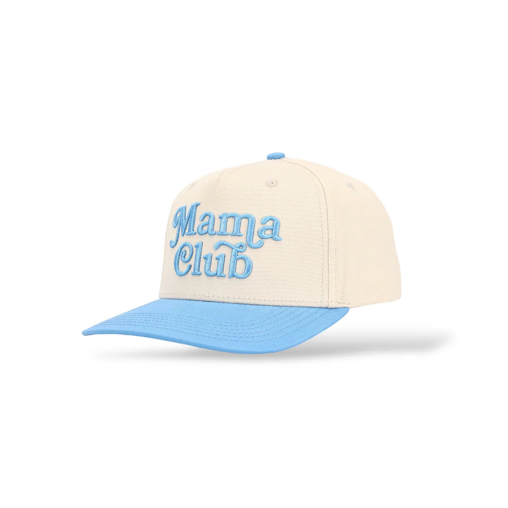 Mama Club Snapback Hat (Baby Blue)