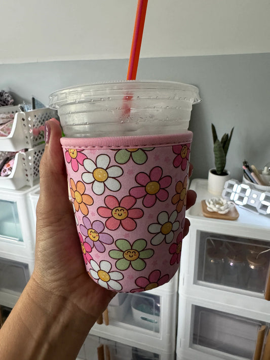 Happy Flowers Cup Coozie