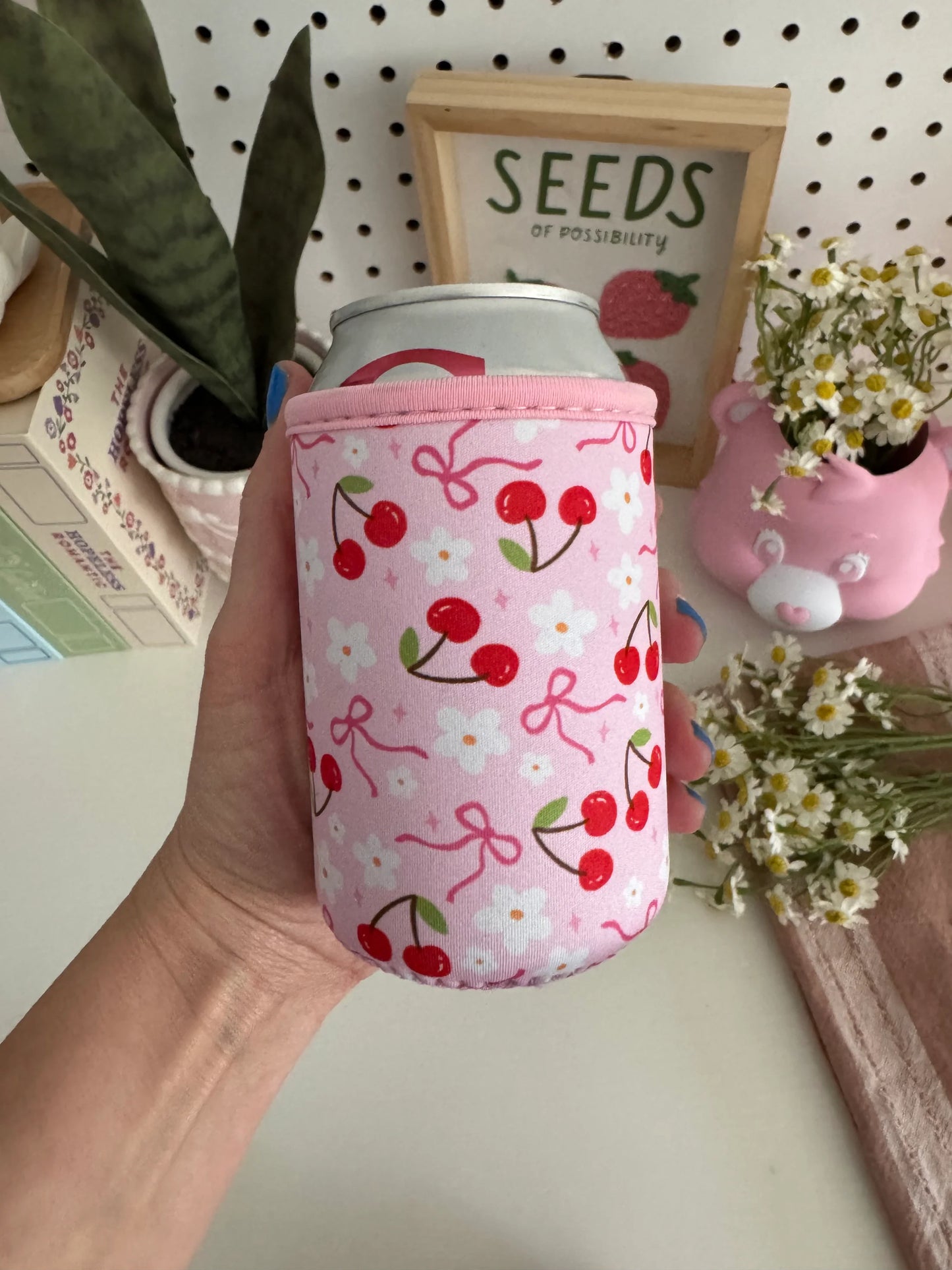 Cherry Can Coozie