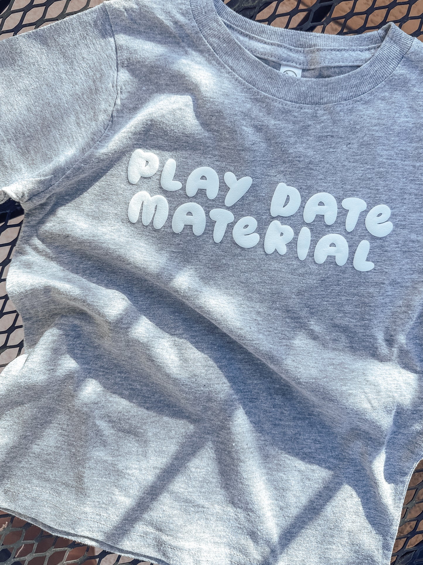 Play Date Material Toddler Tee