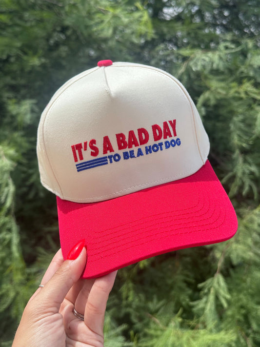 Bad Day To Be A Hotdog ADULT Hat