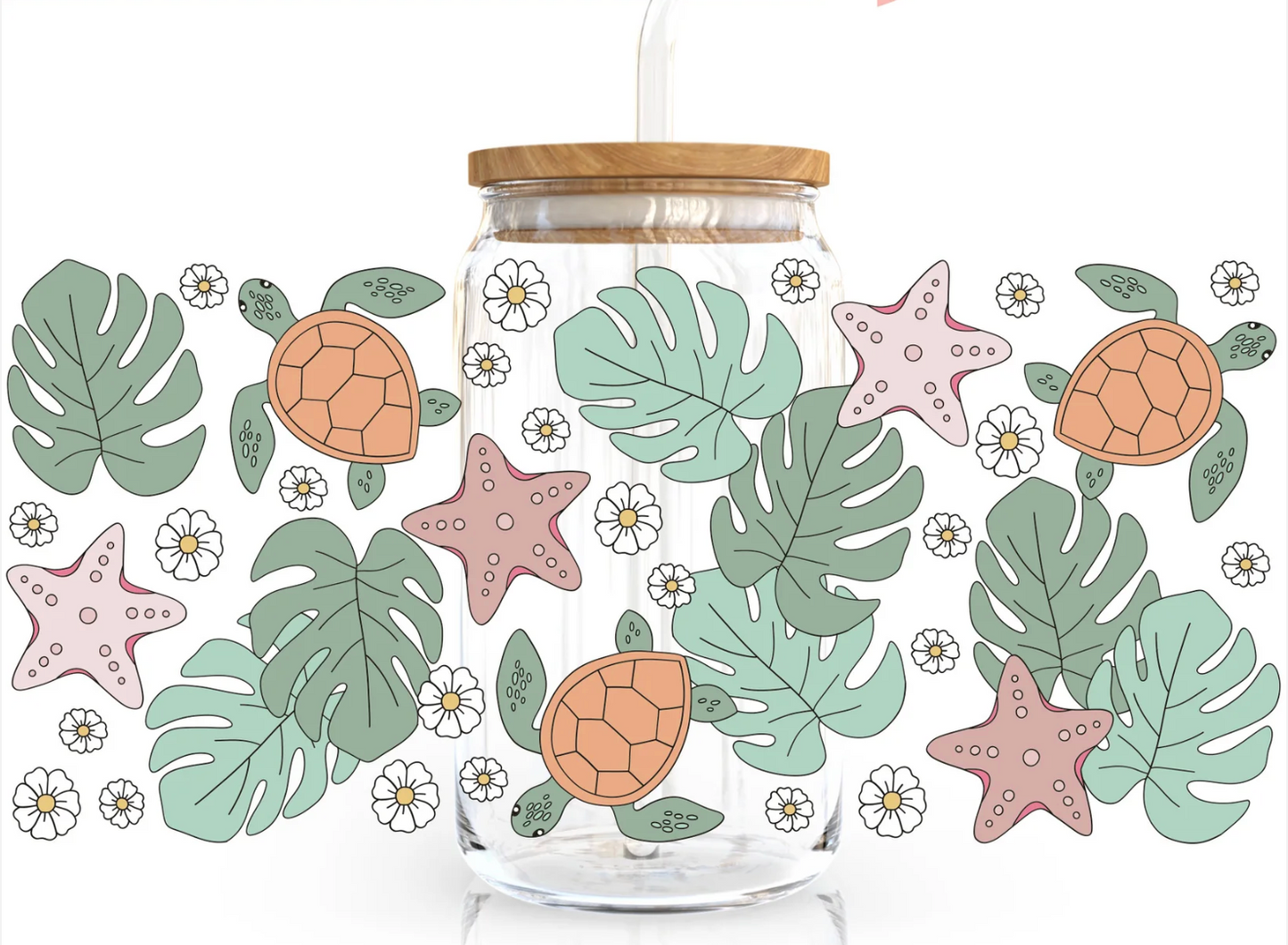 Turtle Can Glass Cup