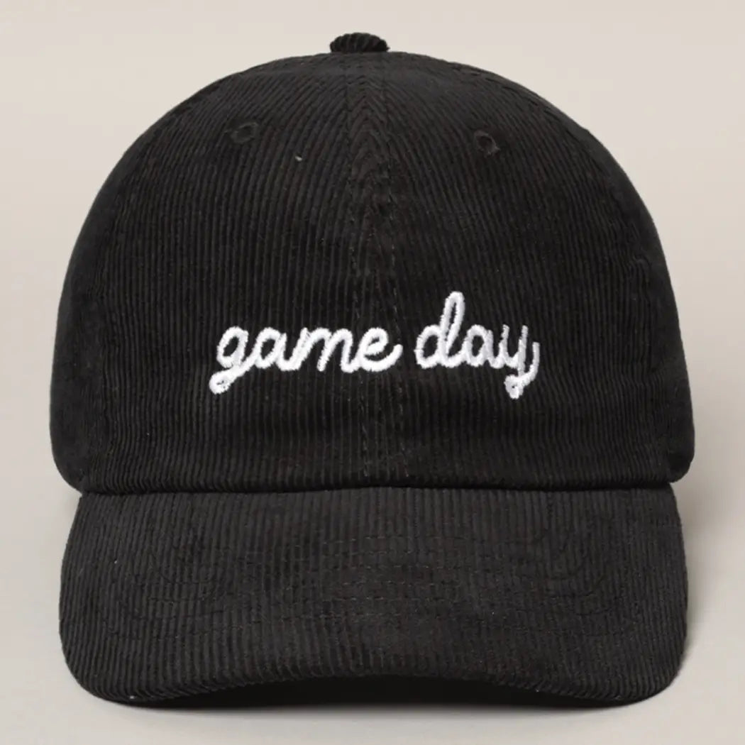 Game Day Hat in Black