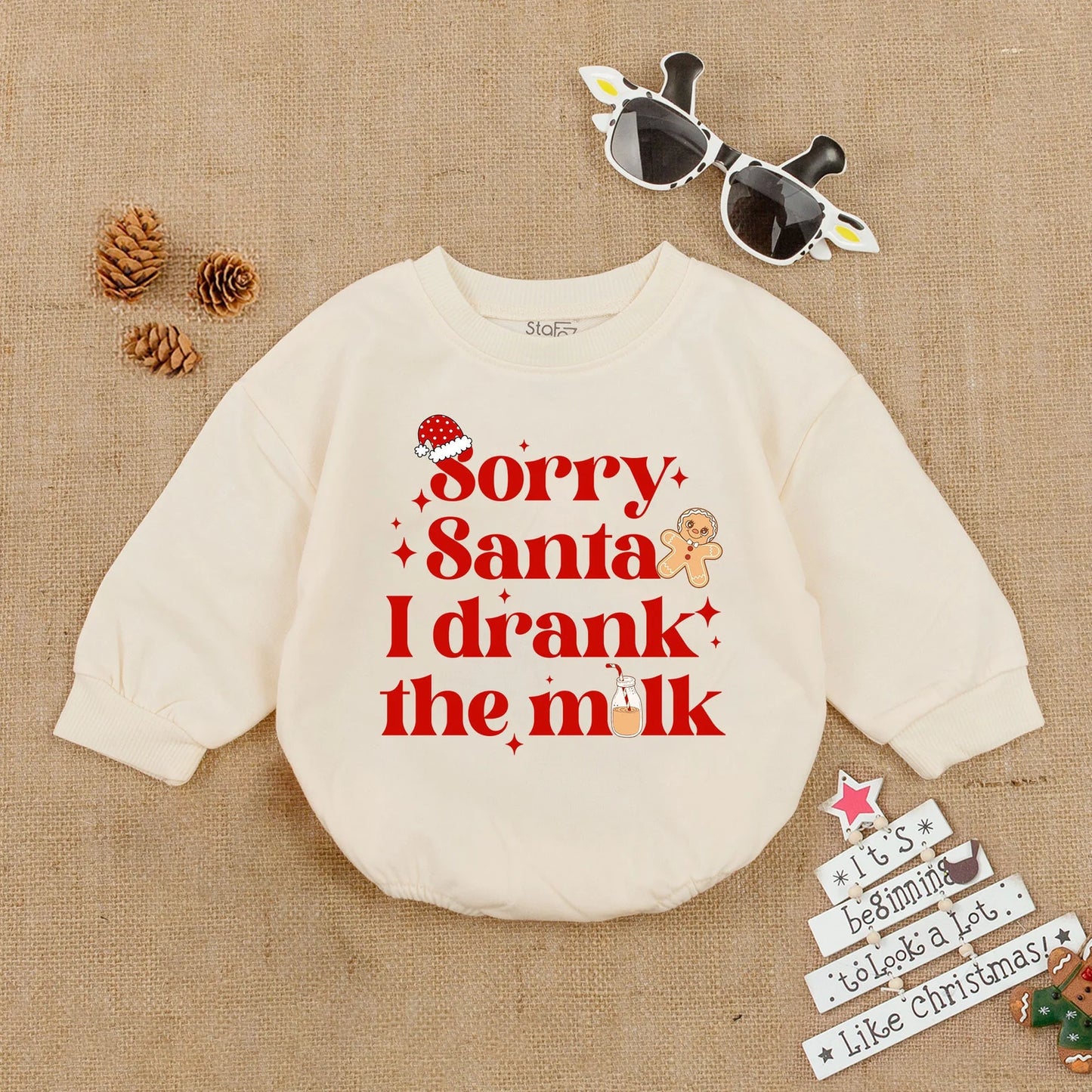 Sorry Santa Bubble Romper