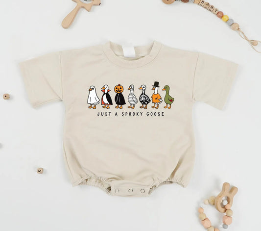 Spooky Goose Baby Romper